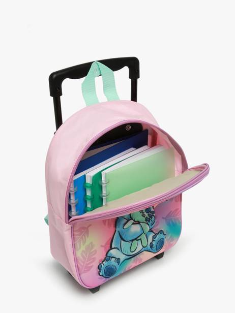 Mini Rugzak Op Wieltjes Lilo & stitch Roze great escapes 79500304 ander zicht 3