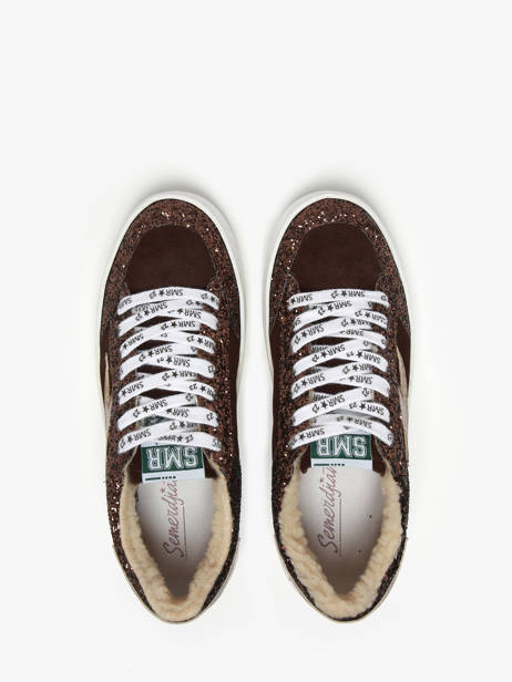 Sneakers Uit Leder Semerdjian Bruin women NOUBAR ander zicht 3