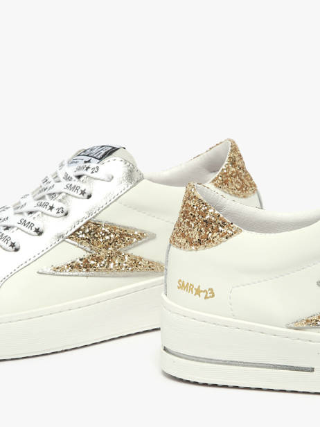Sneakers Uit Leder Semerdjian Wit women MAYA ander zicht 2