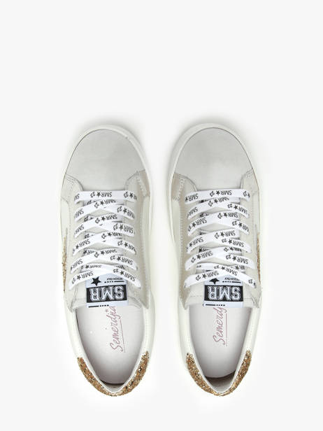 Sneakers Uit Leder Semerdjian Wit women MAYA ander zicht 3