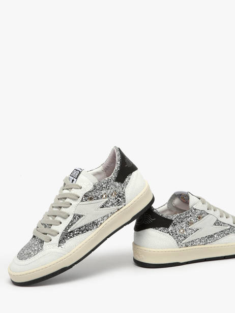 Sneakers Uit Leder Semerdjian Zilver women DANY ander zicht 2
