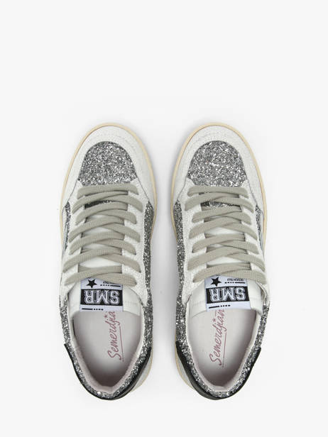 Sneakers Uit Leder Semerdjian Zilver women DANY ander zicht 3