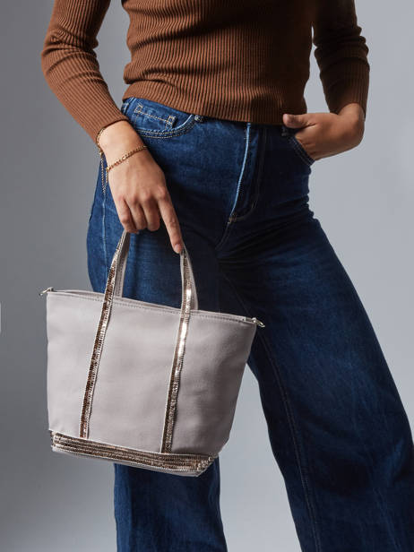 Handtas Le Cabas Pailletten Vanessa bruno Grijs cabas 1V40435 ander zicht 1