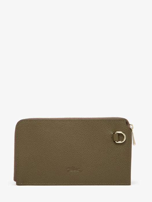 Longchamp Le foulonné Clutch Groen