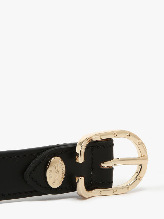 Longchamp Ceinture archive 20mm Riem Zwart