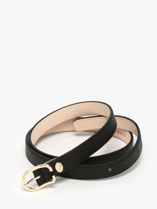 Longchamp Ceinture archive 20mm Riem Zwart