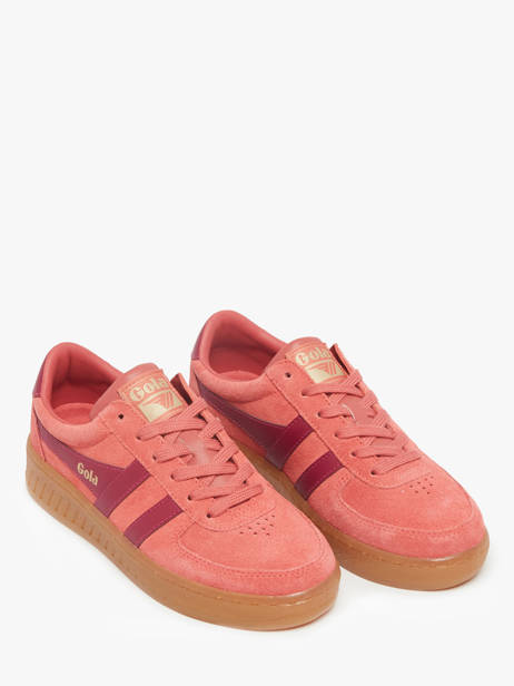 Sneakers Uit Leder Gola Rood women CLA589 ander zicht 1