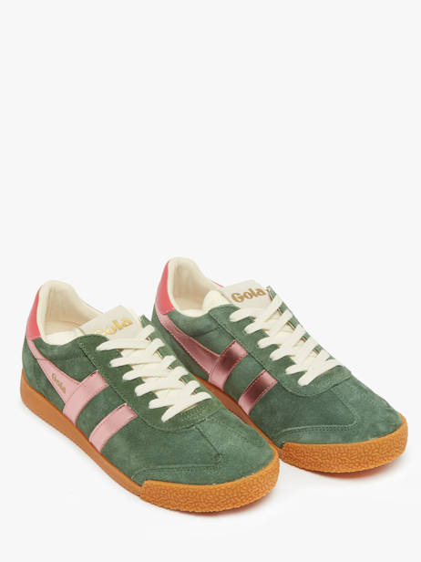 Sneakers Uit Leder Gola Groen women CLB790 ander zicht 1