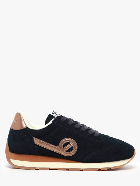 Boots Uit Leder No name Blauw women HRVS04B9