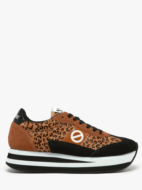 Boots Met Platformzool Uit Leder No name Bruin women IMHP01KC