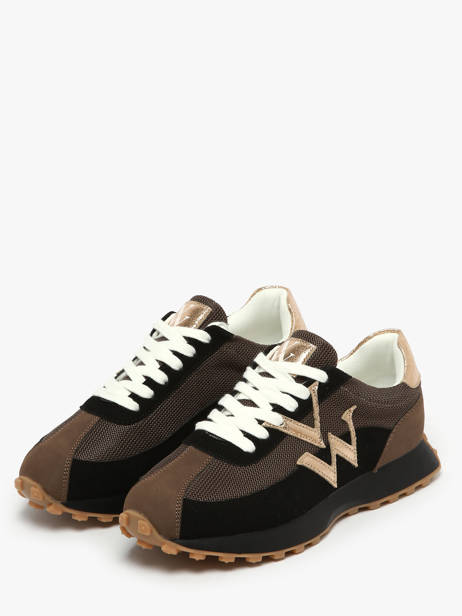 Sneakers Vanessa wu Zwart women BK2623NR ander zicht 1