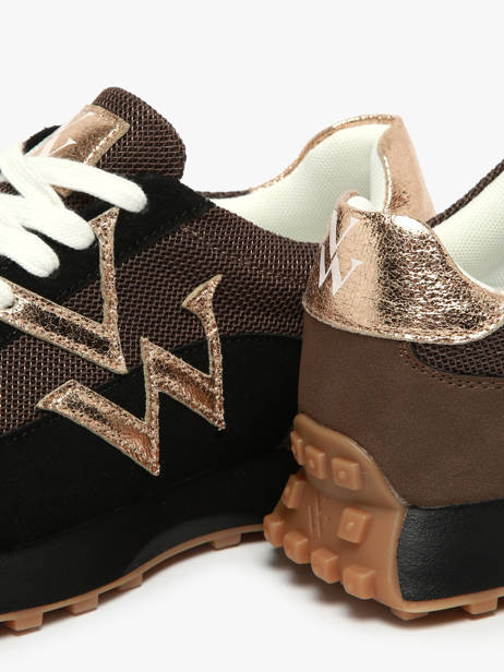Sneakers Vanessa wu Zwart women BK2623NR ander zicht 2