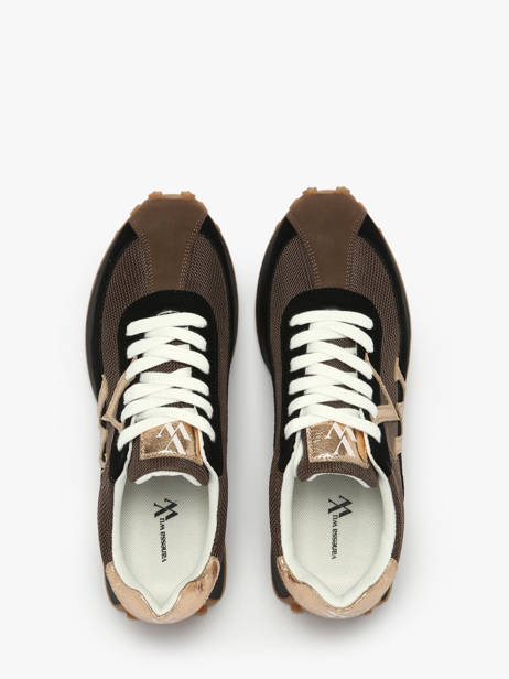 Sneakers Vanessa wu Zwart women BK2623NR ander zicht 3