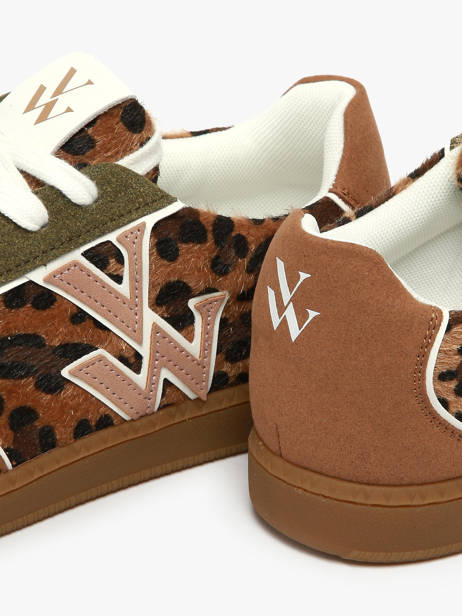 Sneakers Vanessa wu Bruin women BK2806NR ander zicht 2