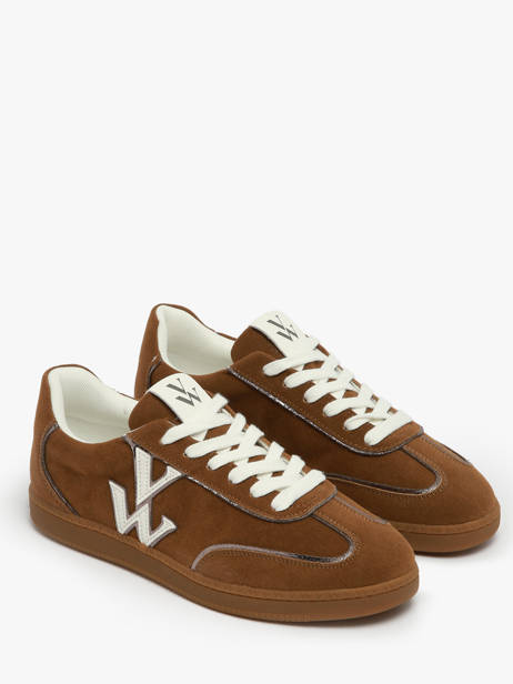 Sneakers Sarah Vanessa wu Bruin women BK2805OR ander zicht 2