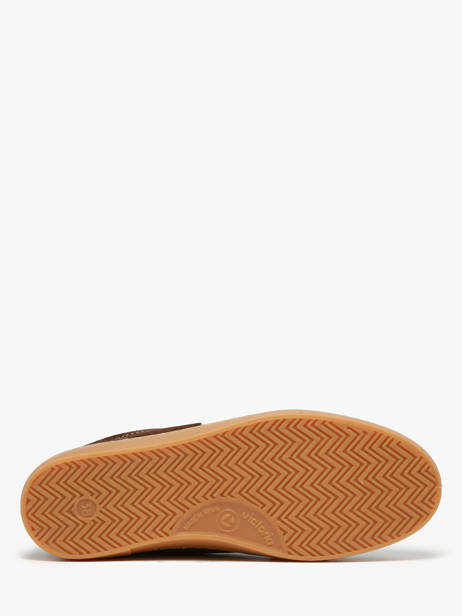 Sneakers Uit Leder Victoria Bruin women 1126218 ander zicht 4