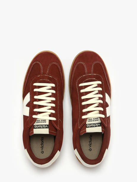 Sneakers Berlin Uit Leder Victoria Wit women 1126218 ander zicht 4