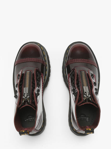 Enkellaarsjes Uit Leder Dr martens Rood women 25233600 ander zicht 3
