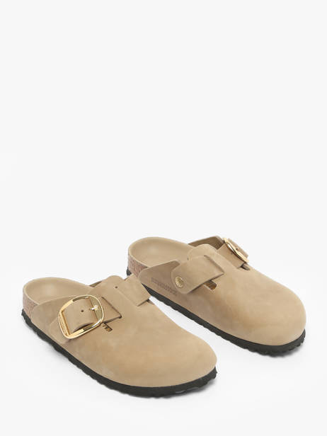 Slippers Uit Leder Birkenstock Beige women 1030425 ander zicht 1