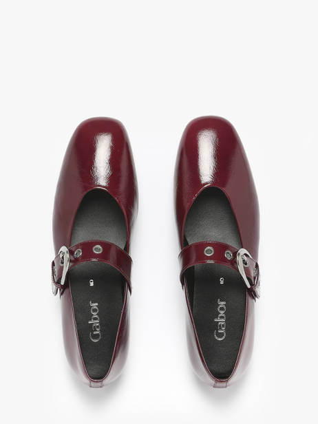 Ballerinas Uit Leder Gabor Rood women 25 ander zicht 3