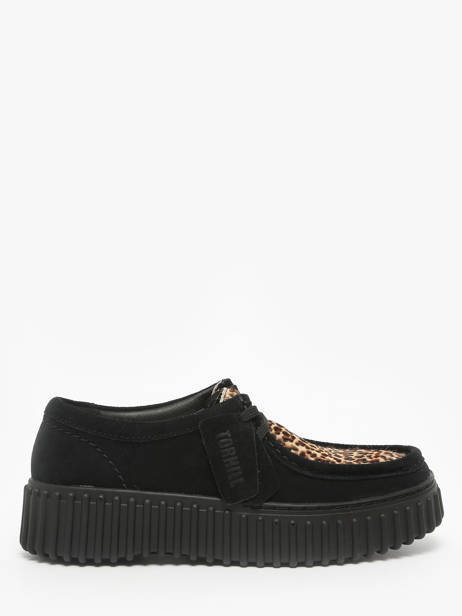 Derby Veterschoenen Uit Leder Clarks Zwart women 26181189