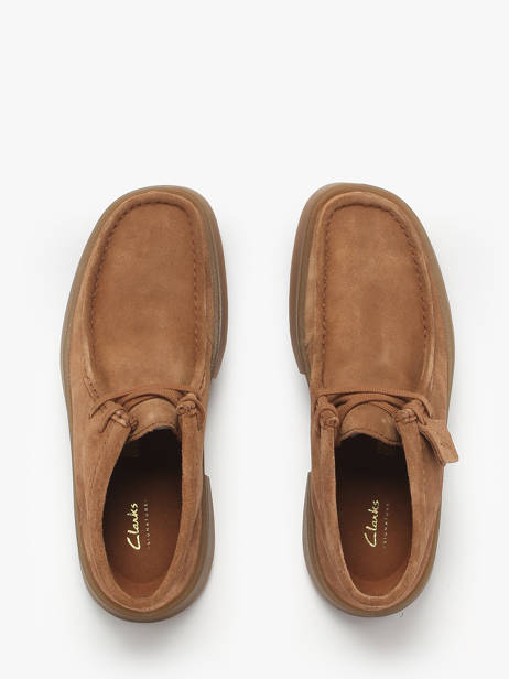Enkelhoge Derby Veterschoenen Uit Leder Clarks Bruin men 26184609 ander zicht 3