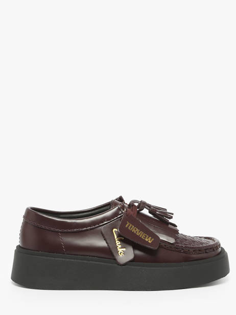Derby Veterschoenen Uit Leder Clarks Bruin women 26184948