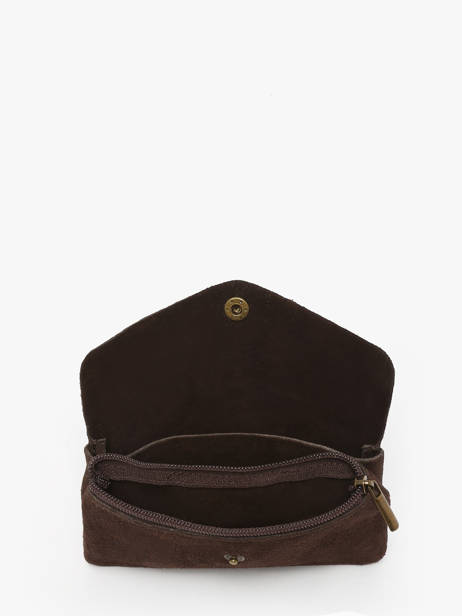 Portemonnee Velvet Leder Milano Bruin velvet VE23113 ander zicht 1