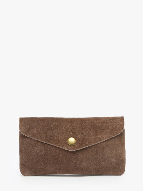 Portemonnee Velvet Leder Milano Bruin velvet VE23113