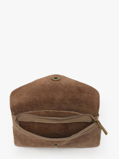 Portemonnee Velvet Leder Milano Bruin velvet VE23113 ander zicht 1