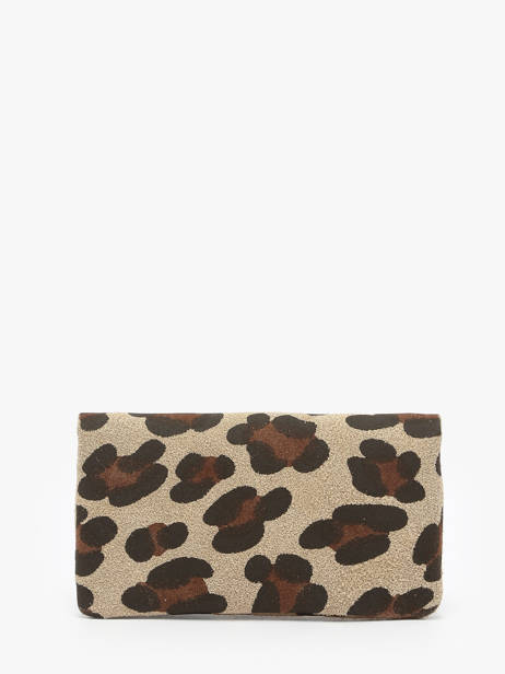 Portemonnee Leopard Leder Milano Beige velvet leopardo VL23113 ander zicht 2