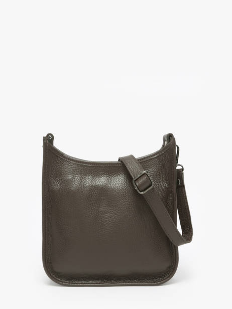 Cross Body Tas Caviar Leder Milano Bruin caviar CA25067 ander zicht 4