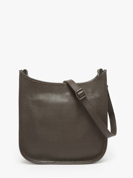 Cross Body Tas Caviar Leder Milano Bruin caviar CA25068 ander zicht 4