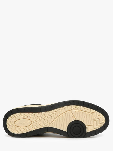 Sneakers Uit Leder Serge blanco Zwart men CHA2340P ander zicht 4