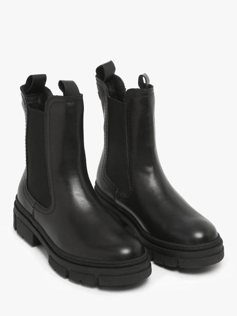 Chelsea Boots Uit Leder Tamaris Zwart women 41 ander zicht 1