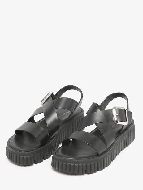 Sandalen Uit Leder Tamaris Zwart women 44 ander zicht 1