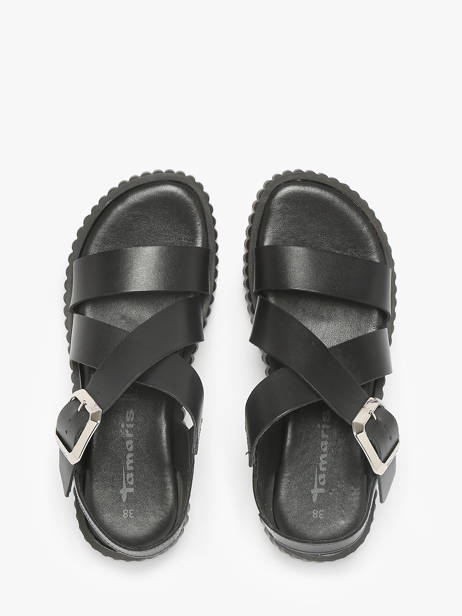 Sandalen Uit Leder Tamaris Zwart women 44 ander zicht 3