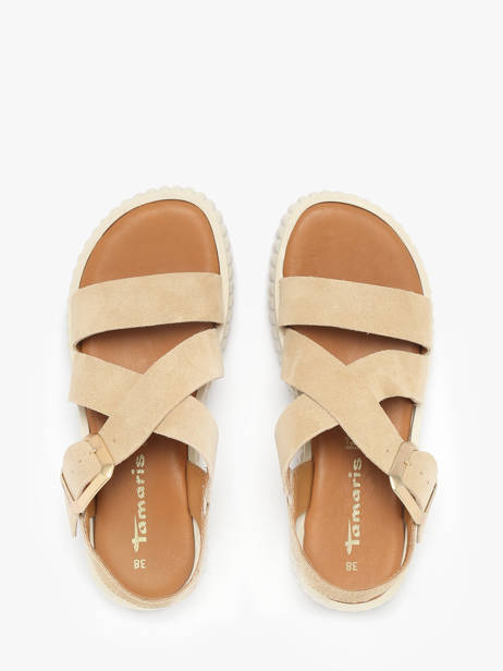 Sandalen Uit Leder Tamaris Beige women 44 ander zicht 3