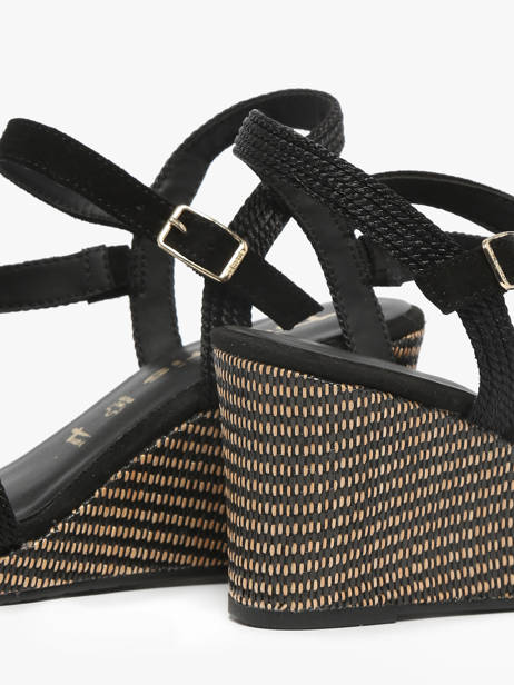 Sandalen Met Sleehak Uit Leder Tamaris Zwart women 44 ander zicht 2