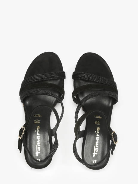 Sandalen Met Sleehak Uit Leder Tamaris Zwart women 44 ander zicht 3