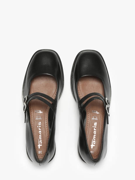 Ballerinas Met Riempjes Uit Leder Tamaris Zwart women 45 ander zicht 3