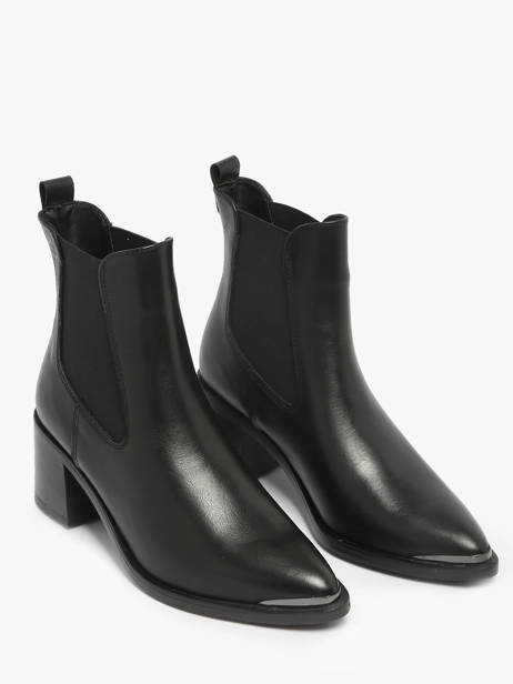 Enkellaarsjes Met Hak Uit Leder Tamaris Zwart women 45 ander zicht 1