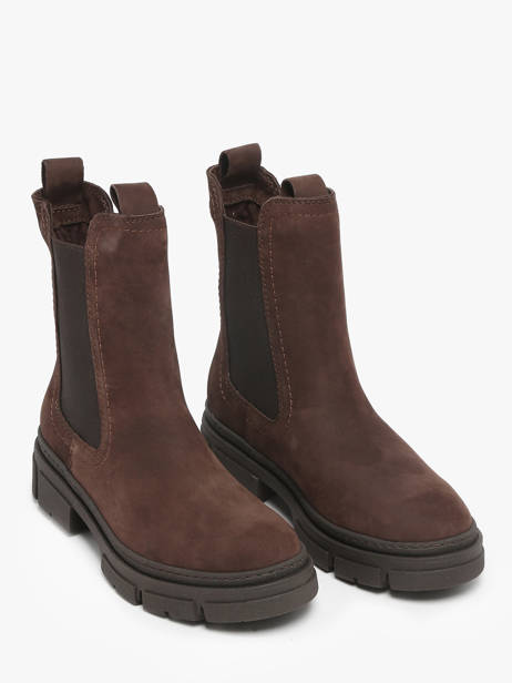 Chelsea Boots Uit Leder Tamaris Bruin women 41 ander zicht 2