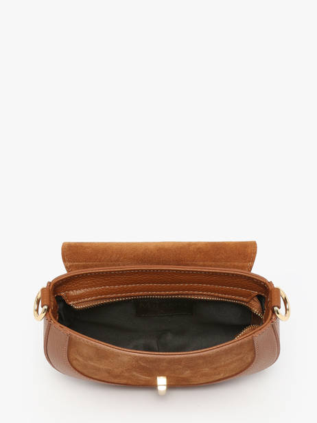 Cross Body Tas Velvet Caviar Leder Milano Bruin velvet caviar VC25068 ander zicht 3