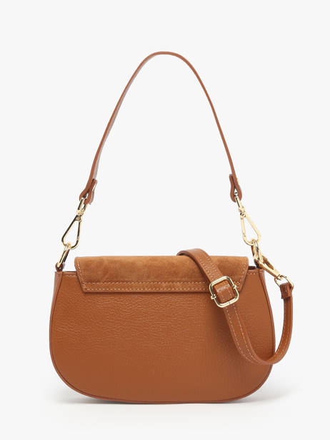 Cross Body Tas Velvet Caviar Leder Milano Bruin velvet caviar VC25068 ander zicht 4