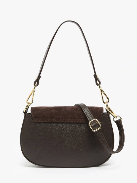 Cross Body Tas Velvet Caviar Leder Milano Bruin velvet caviar VC25068 ander zicht 4