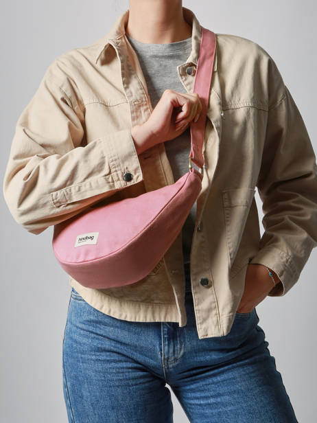 Cross Body Tas Andrea Katoen Hindbag Roze best seller ANDREA ander zicht 1