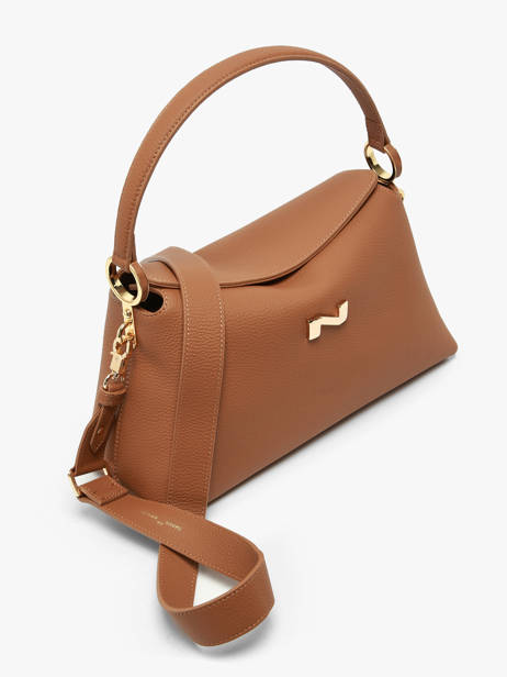 Schoudertas Freesia Leder Nathan baume Bruin eden 4 ander zicht 2