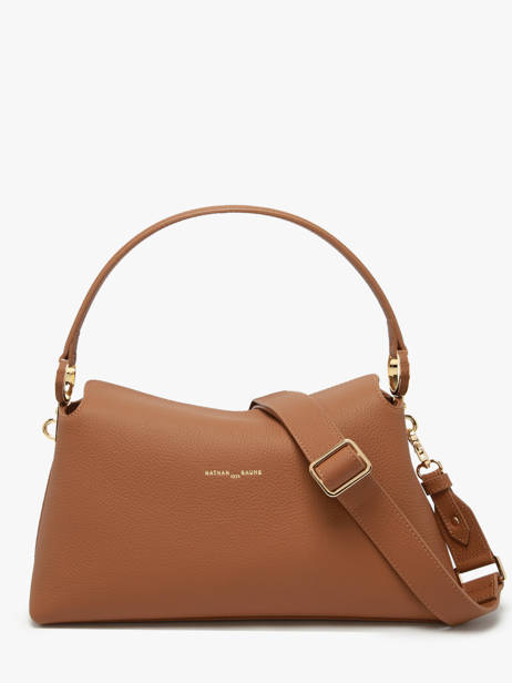 Schoudertas Freesia Leder Nathan baume Bruin eden 4 ander zicht 4