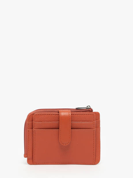 Portemonnee Confort Leder Hexagona Oranje confort 468426 ander zicht 2